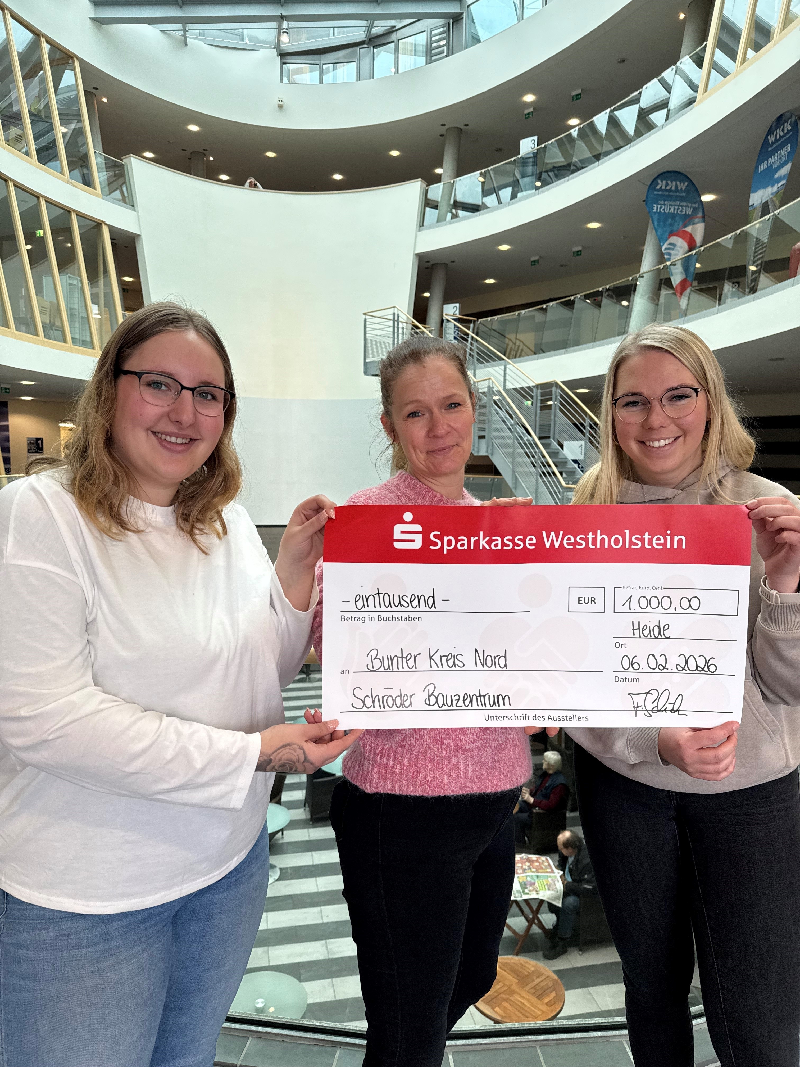 Spende Bauzentrum Schroder